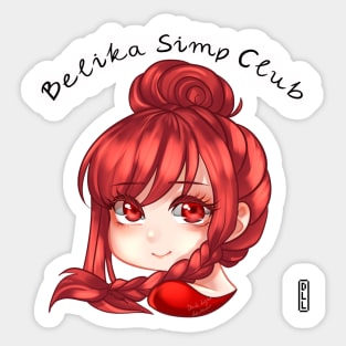 Belika Simp Club Sticker